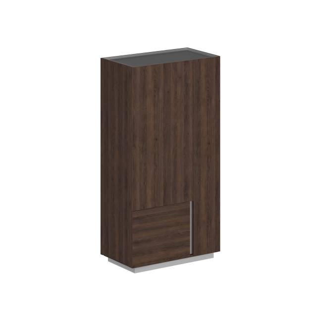 OL-20-15.DT.DT.DT.L / Шкаф 950x550x1520, левый / корпус: дуб табак, фасады: дуб табак