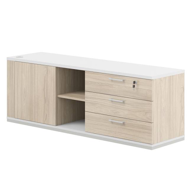 AG.295.AR.WH.AR.R / Тумба опорная 1638х450х580, правая / корпус:равелло, топ/дно:белый, фасады:ак.равелло
